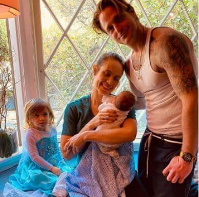 Ryder T Douglas with parents Cameron Douglas and Viviane Thibes and sister Lua Izzy Douglas